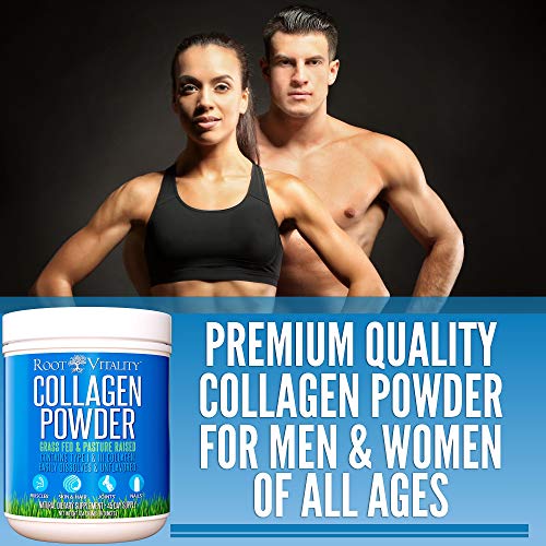 Root Vitality Collagen Powder, for Skin, Hair, Nails & Joints, Collagen Peptides, 45 Servings